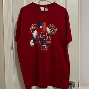 Festive Disney Red Tee Shirt  size-XL